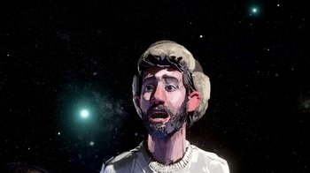 Movie still from “AJR - Maybe Man” (2024), directed by Edoardo Ranaboldo – Medium shot, Low angle