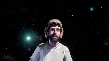 Movie still from “AJR - Maybe Man” (2024), directed by Edoardo Ranaboldo – Medium shot, Low angle