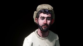 Movie still from “AJR - Maybe Man” (2024), directed by Edoardo Ranaboldo – Close Up shot, Low angle