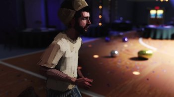 Movie still from “AJR - Maybe Man” (2024), directed by Edoardo Ranaboldo – Medium shot, Low angle