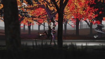 Movie still from “AJR - Maybe Man” (2024), directed by Edoardo Ranaboldo – Extreme Wide shot, Low angle