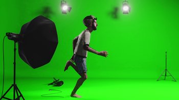 Movie still from “AJR - Maybe Man” (2024), directed by Edoardo Ranaboldo – Wide shot, High angle