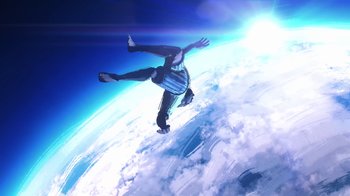 Movie still from “AJR - Maybe Man” (2024), directed by Edoardo Ranaboldo – Wide shot, Overhead angle