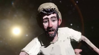 Movie still from “AJR - Maybe Man” (2024), directed by Edoardo Ranaboldo – Extreme Close Up shot, Low angle