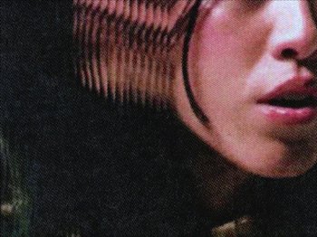Movie still from “Deb Never - Momentary Sweetheart” (2023), directed by UNCANNY – Extreme Close Up shot, Overhead angle