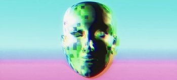 Movie still from “Getter - Head Splitter” (2015), directed by Liam Underwood – Extreme Close Up shot, Overhead angle