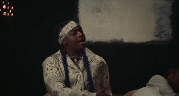 Movie still from “Marzz - Countless Times” (2021), directed by dayday – Medium shot, Low angle