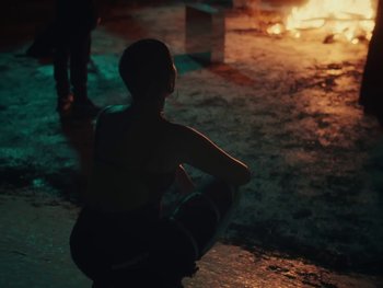 Movie still from “Elsa y Elmar - Corazones Negros” (2021), directed by Daniel Uribe – Medium shot, High angle