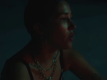 Movie still from “Elsa y Elmar - Corazones Negros” (2021), directed by Daniel Uribe – Close Up shot, Low angle