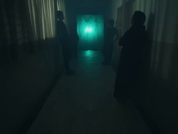 Movie still from “Elsa y Elmar - Corazones Negros” (2021), directed by Daniel Uribe – Wide shot, High angle