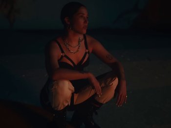 Movie still from “Elsa y Elmar - Corazones Negros” (2021), directed by Daniel Uribe – Medium shot, High angle