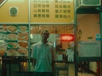 Movie still from “Chef Chung - Holy Water” (2021), directed by David Tse – Medium shot, Low angle