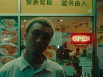 Movie still from “Chef Chung - Holy Water” (2021), directed by David Tse – Close Up shot, Low angle