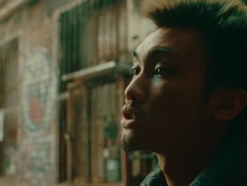 Movie still from “Chef Chung - Holy Water” (2021), directed by David Tse – Close Up shot, Low angle