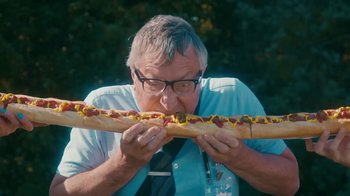 Movie still from “Welshy - All for You” (2021), directed by Arthur Studholme – Medium shot, Low angle