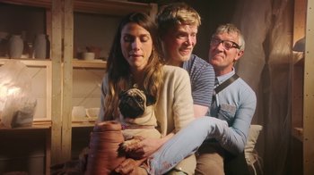 Movie still from “Welshy - All for You” (2021), directed by Arthur Studholme – Medium shot, High angle