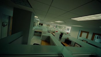 Movie still from “Gus Dapperton - Palms feat. Channel Tres” (2021), directed by Kevin Lombardo – Extreme Wide shot, High angle