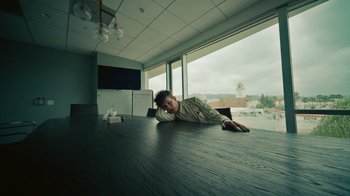 Movie still from “Gus Dapperton - Palms feat. Channel Tres” (2021), directed by Kevin Lombardo – Wide shot, High angle