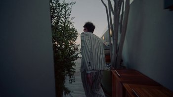 Movie still from “Gus Dapperton - Palms feat. Channel Tres” (2021), directed by Kevin Lombardo – Wide shot, High angle