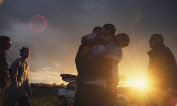 Movie still from “Miranda - Gigantes” (2021), directed by Joaquín Luna – Medium shot, Low angle