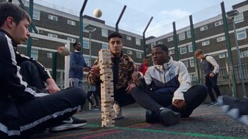Movie still from “Nike - Nothing Beats a Londoner” (2018) – Wide shot, Low angle