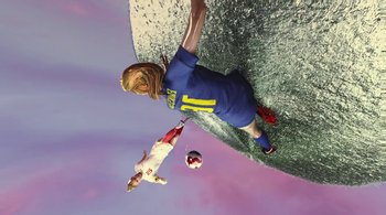 Movie still from “Nike - Never Settle. Never Done” (2022) – Wide shot, Overhead angle