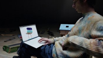 Movie still from “Dell - Get Into Your Youniverse” (2021) – Medium shot, High angle