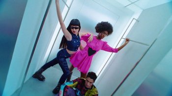 Movie still from “Halfprice - Fitting room” (2022) – Medium shot, High angle