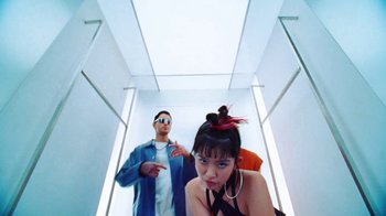 Movie still from “Halfprice - Fitting room” (2022) – Medium shot, High angle