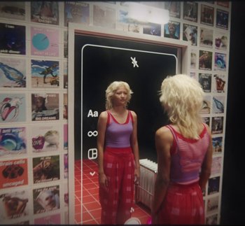 Movie still from “Instagram - Yours to Make” (2021) – Wide shot, High angle