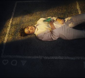 Movie still from “Instagram - Yours to Make” (2021) – Wide shot, Overhead angle