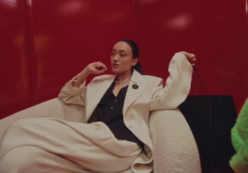 Movie still from “H&M - House of Members” (2023) – Medium shot, Low angle