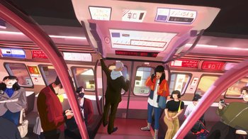 Movie still from “ASAHI - The Unusual” (2022) – Wide shot, High angle