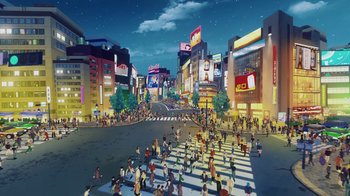Movie still from “ASAHI - The Unusual” (2022) – Extreme Wide shot, High angle