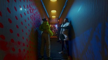 Movie still from “ASAHI - The Unusual” (2022) – Wide shot, Low angle