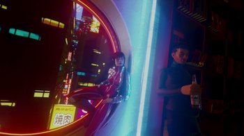 Movie still from “ASAHI - The Unusual” (2022) – Wide shot, Low angle