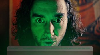 Movie still from “Chime - Whoa” (2021) – Extreme Close Up shot, Low angle