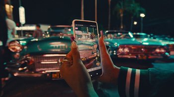 Movie still from “Facebook - Self Care with Becky G” (2021) – Extreme Close Up shot, High angle