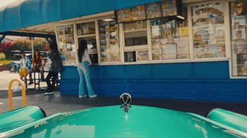 Movie still from “Facebook - Self Care with Becky G” (2021) – Wide shot, Low angle