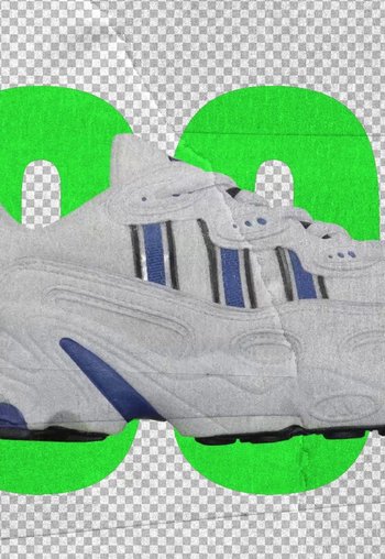 Movie still from “adidas Originals - Powered by the Past” (2020) – Extreme Close Up shot, Overhead angle