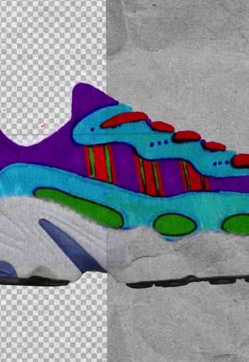 Movie still from “adidas Originals - Powered by the Past” (2020) – Extreme Close Up shot, Overhead angle