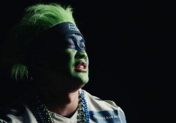 Movie still from “Apple Music - Stay” (2023) – Close Up shot, Low angle