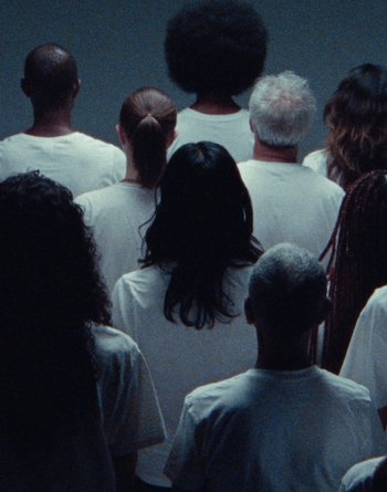 Movie still from “Jessica Helfand - FACE” (2021) – Medium shot, High angle