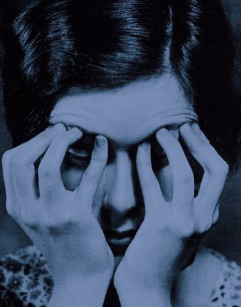 Movie still from “Jessica Helfand - FACE” (2021) – Extreme Close Up shot, Overhead angle