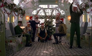 Movie still from “H&M - Come Together: A Fashion Picture in Motion” (2016) – Wide shot, Low angle