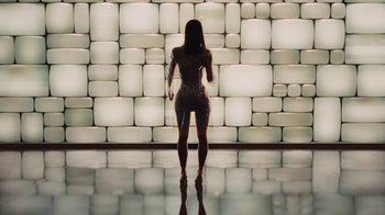 Movie still from “Skims - Lab” (2024) – Wide shot, Low angle