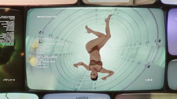 Movie still from “Skims - Lab” (2024) – Wide shot, Overhead angle