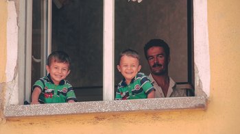 Movie still from “Leonardo Dalessandri - Watchtower of Turkey” (2014) – Medium shot, Low angle