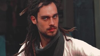 Movie still from “Leonardo Dalessandri - Watchtower of Turkey” (2014) – Close Up shot, Over the shoulder angle