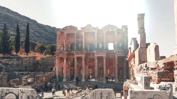 Movie still from “Leonardo Dalessandri - Watchtower of Turkey” (2014) – Extreme Wide shot, Low angle